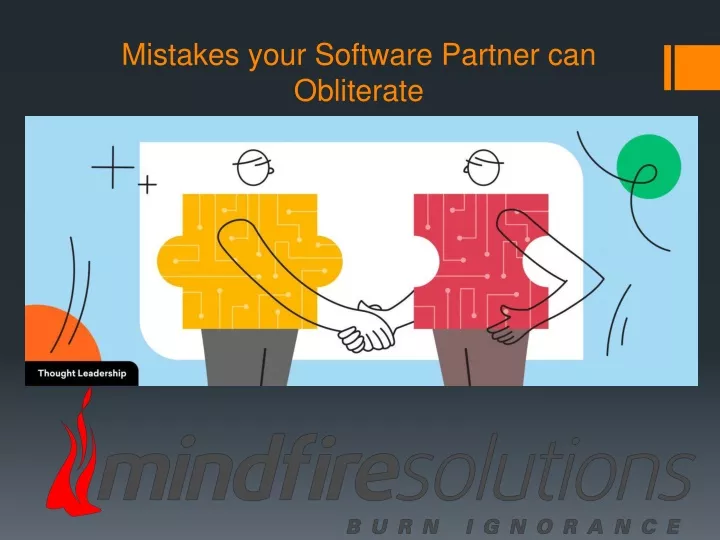 mistakes your software partner can obliterate