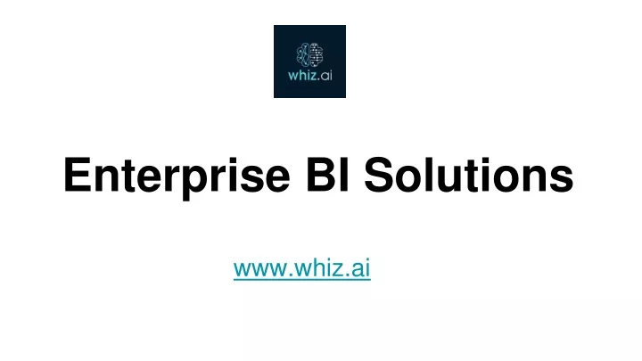enterprise bi solutions