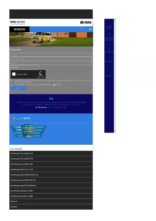 Tata Winger Car  Price, Features & Specifications  Passenger Maxi Van