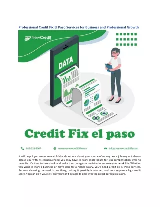 professional credit fix el paso services