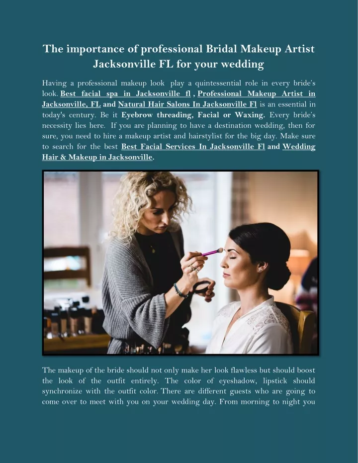 the importance of professional bridal makeup