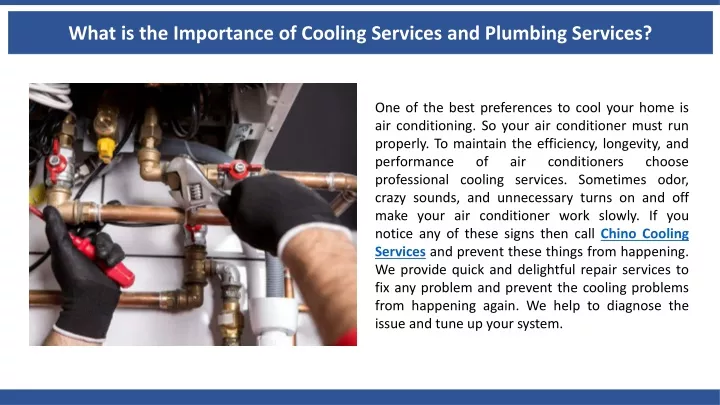 what is the importance of cooling services