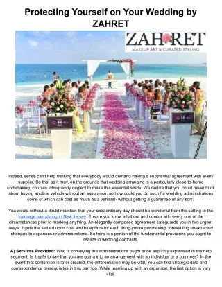 protecting yourself on your wedding by zahret