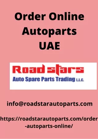 order online autoparts uae