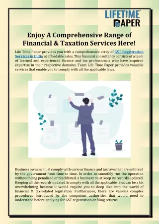 GST Registration Services in India