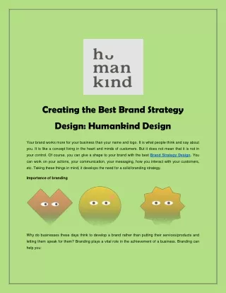 creating the best brand strategy