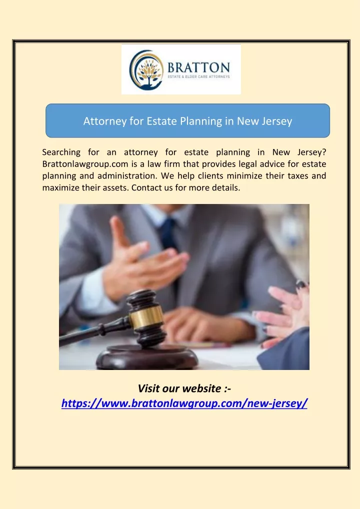 attorney for estate planning in new jersey