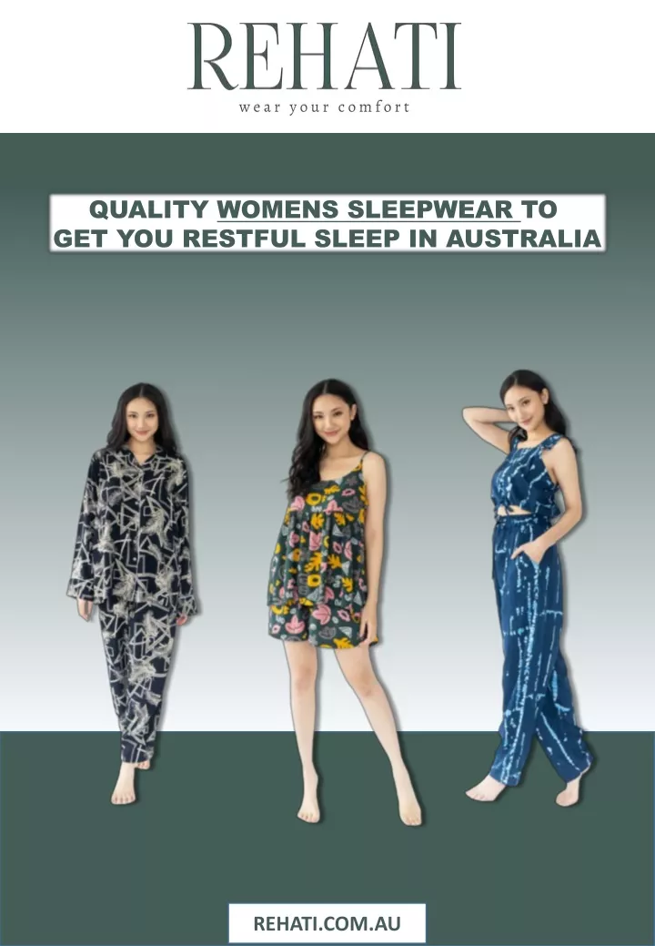 quality womens sleepwear to get you restful sleep