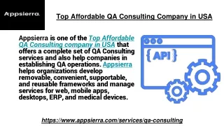 top affordable qa consulting company in usa