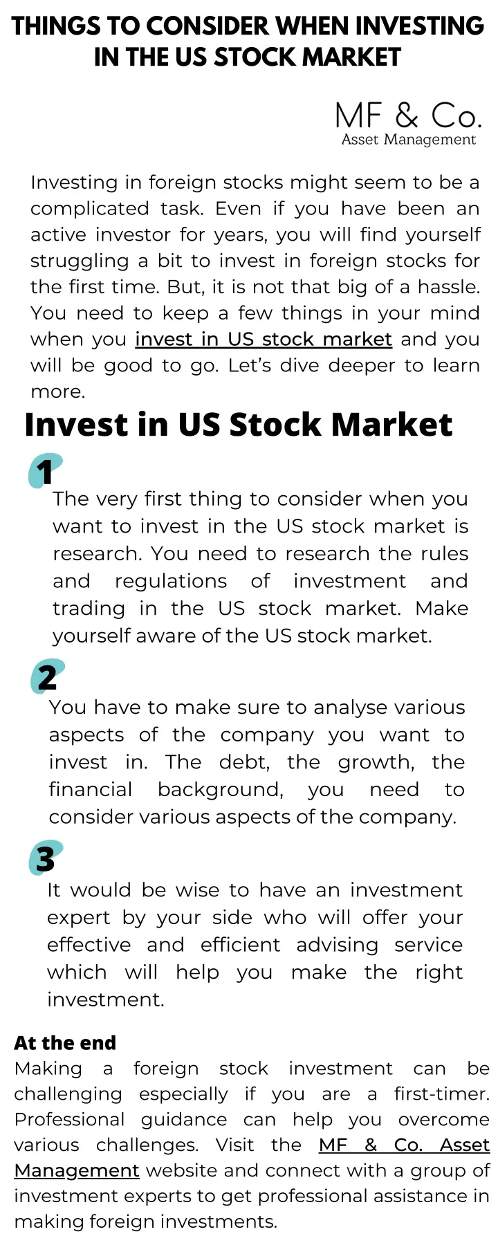 things to consider when investing in the us stock