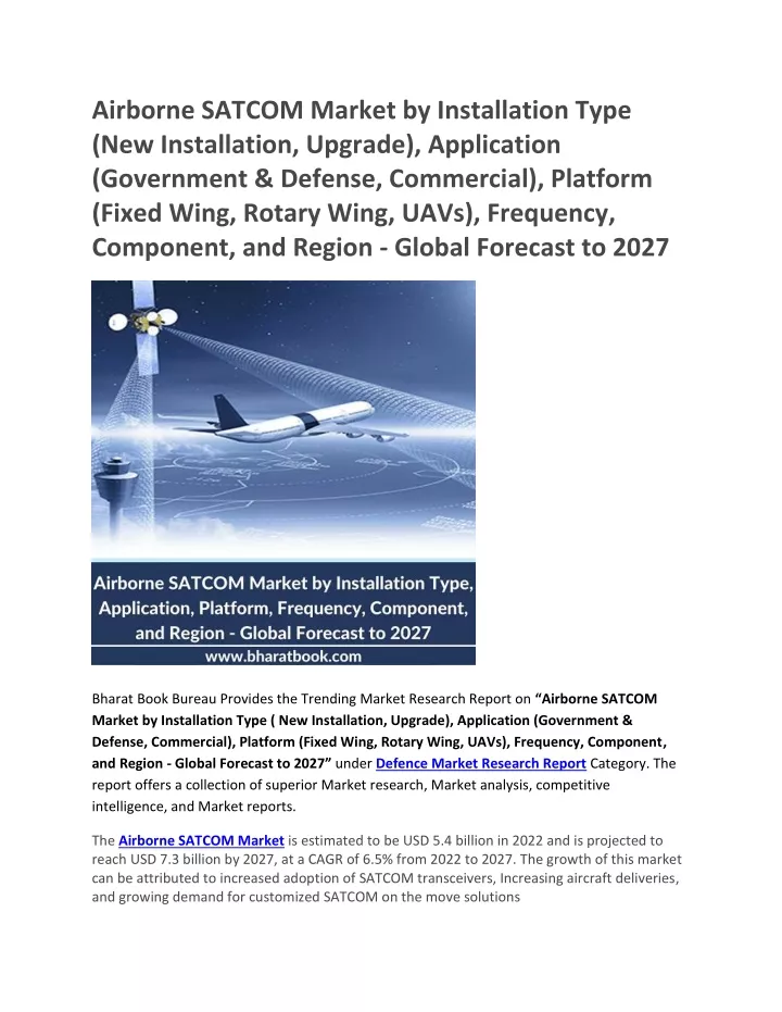 airborne satcom market by installation type