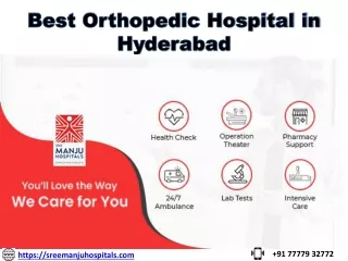 Best Orthopedic Hospital in Hyderabad | kukatpally - Sree manju Hospital