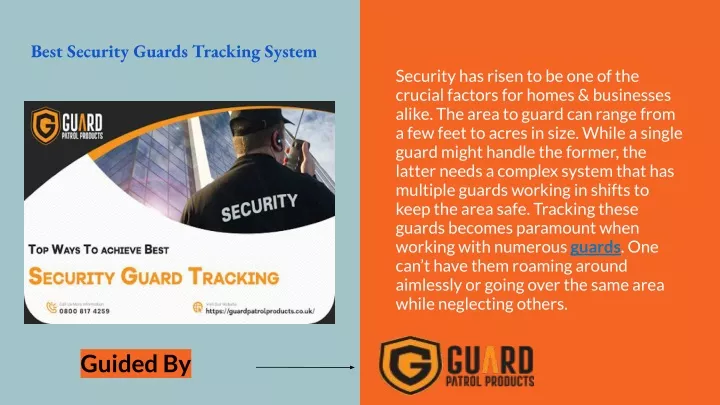 best security guards tracking system