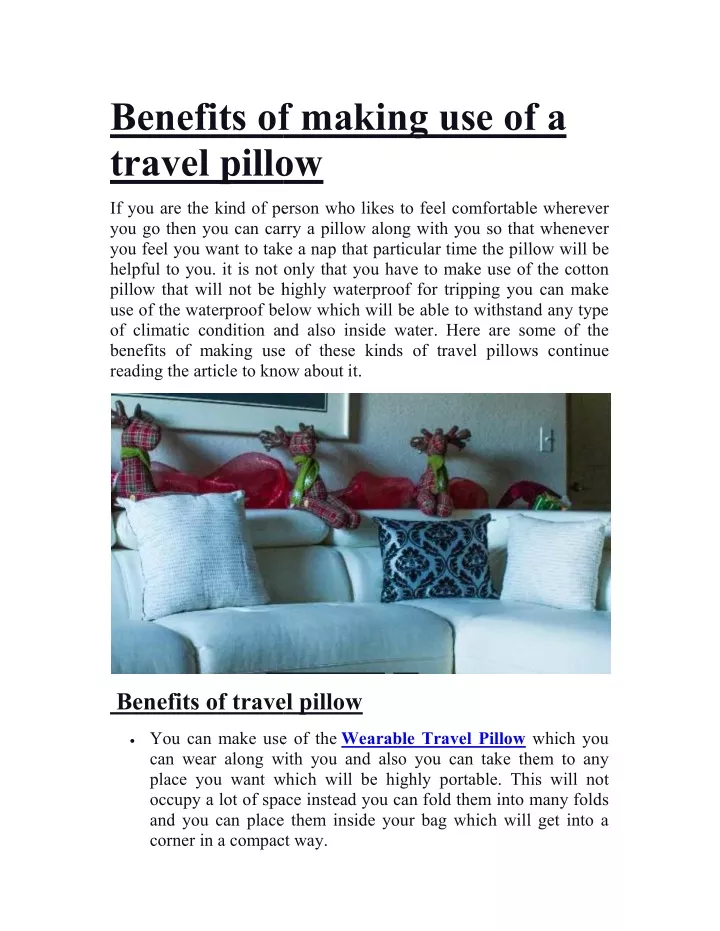 benefits of making use of a benefits of making