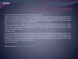 apyrankes poroms