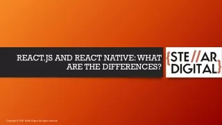 react js and react native what are the differences