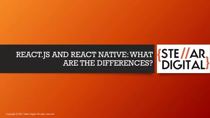 react js and react native what are the differences