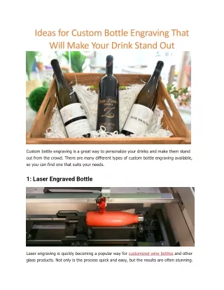 ideas for custom bottle engraving that will make
