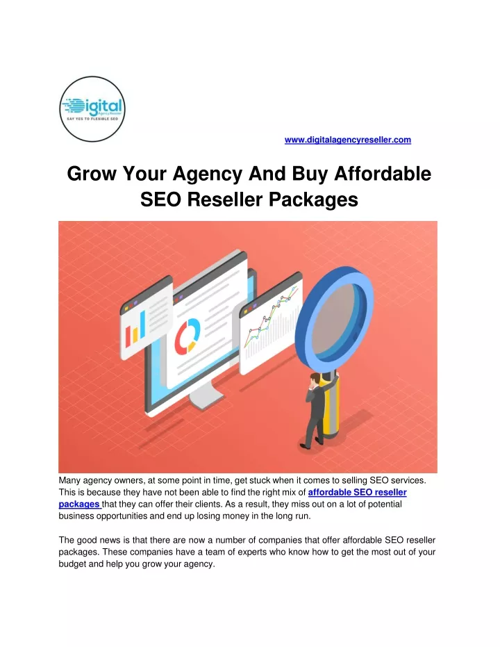 grow your agency and buy affordable seo reseller packages