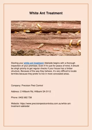 white ant treatment