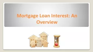 mortgage loan interest an overview