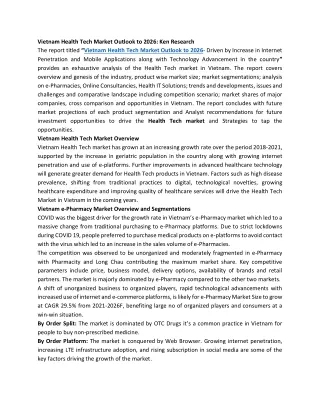 vietnam health tech market outlook to 2026