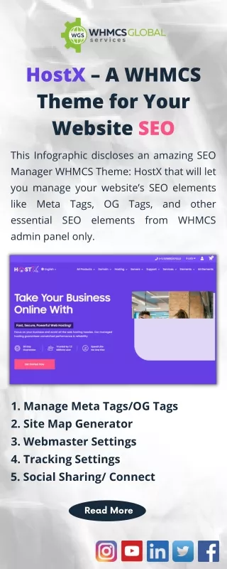 hostx a whmcs theme for your website seo