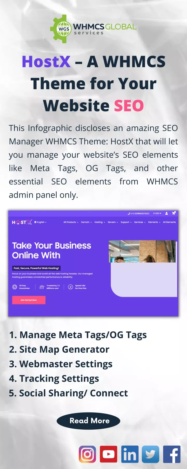 hostx a whmcs theme for your website seo