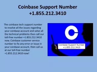 coinbase support number 1 855 212 3410