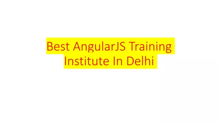 best angularjs training institute in delhi