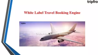 white label travel booking engine