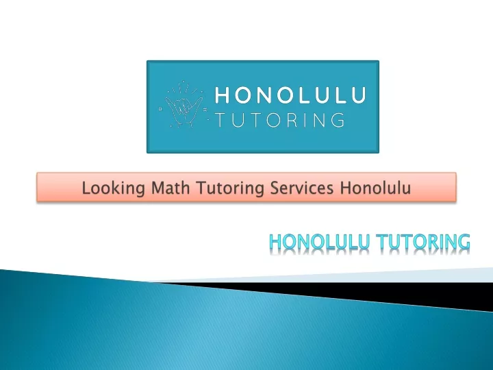 looking math tutoring services honolulu