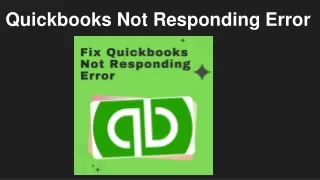 quickbooks not responding error