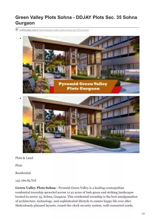 green valley plots sohna ddjay plots sec 35 sohna