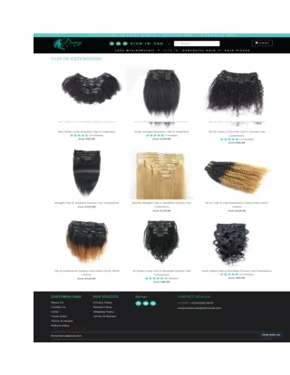 Clip Hair Extension in Canada