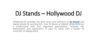 DJ Stands - Hollywood DJ