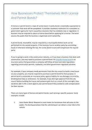 how businesses protect themselves with license