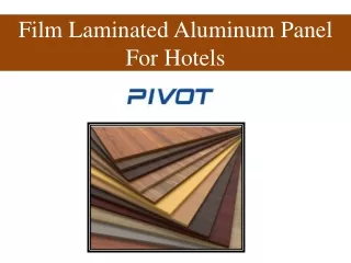 film laminated aluminum panel for hotels