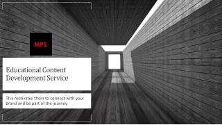 educational content development s ervice
