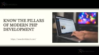 know the pillars of modern php development