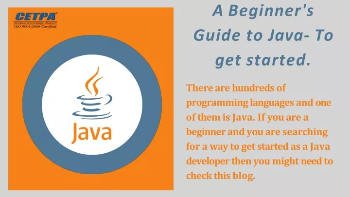 a beginner s guide to java to get started