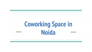 Coworking Space In Noida