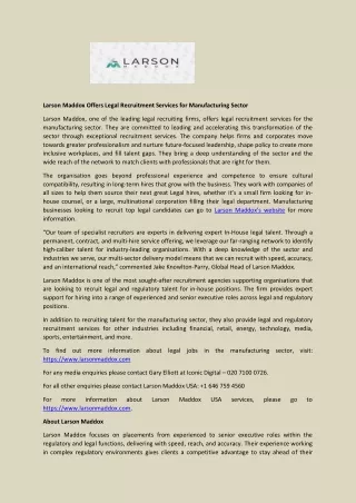 larson maddox offers legal recruitment services