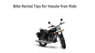 Bike Rental Tips for Hassle-free Ride