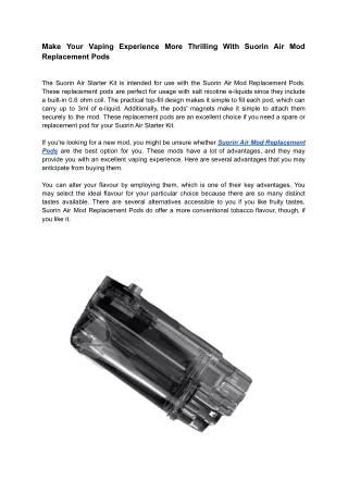 make your vaping experience more thrilling with