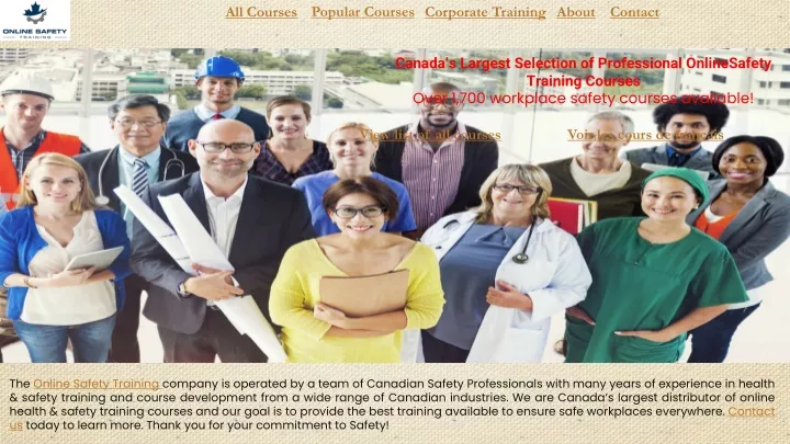 popular courses corporate training about