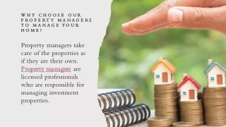 Why Choose Our Property Managers to Manage Your Home