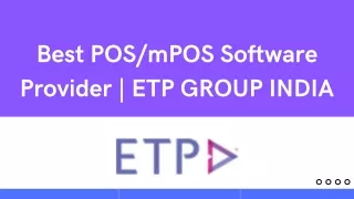 best pos mpos software provider etp group india