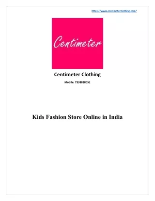 Baby clothes online shopping - Centimeter Clothing