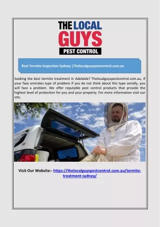 best termite inspection sydney